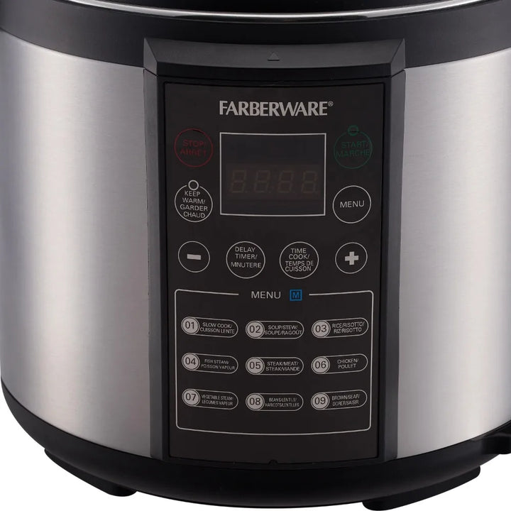 2023 New Farberware Programmable Digital Pressure Cooker, 6 Quart