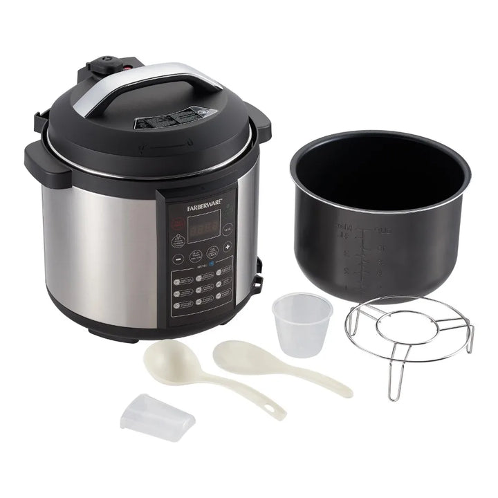 2023 New Farberware Programmable Digital Pressure Cooker, 6 Quart