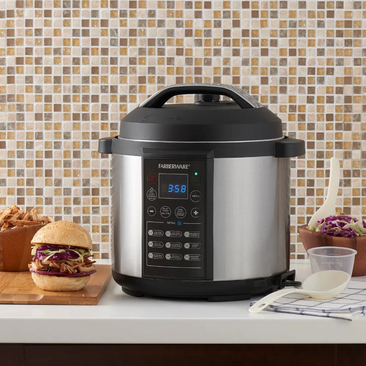 2023 New Farberware Programmable Digital Pressure Cooker, 6 Quart